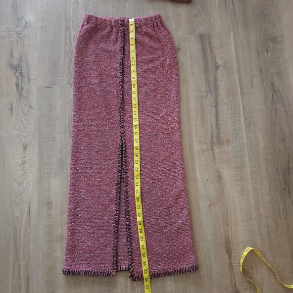 Melani Boucle Midi Skirt and Tie Front Tank Set - Picture 8 of 9